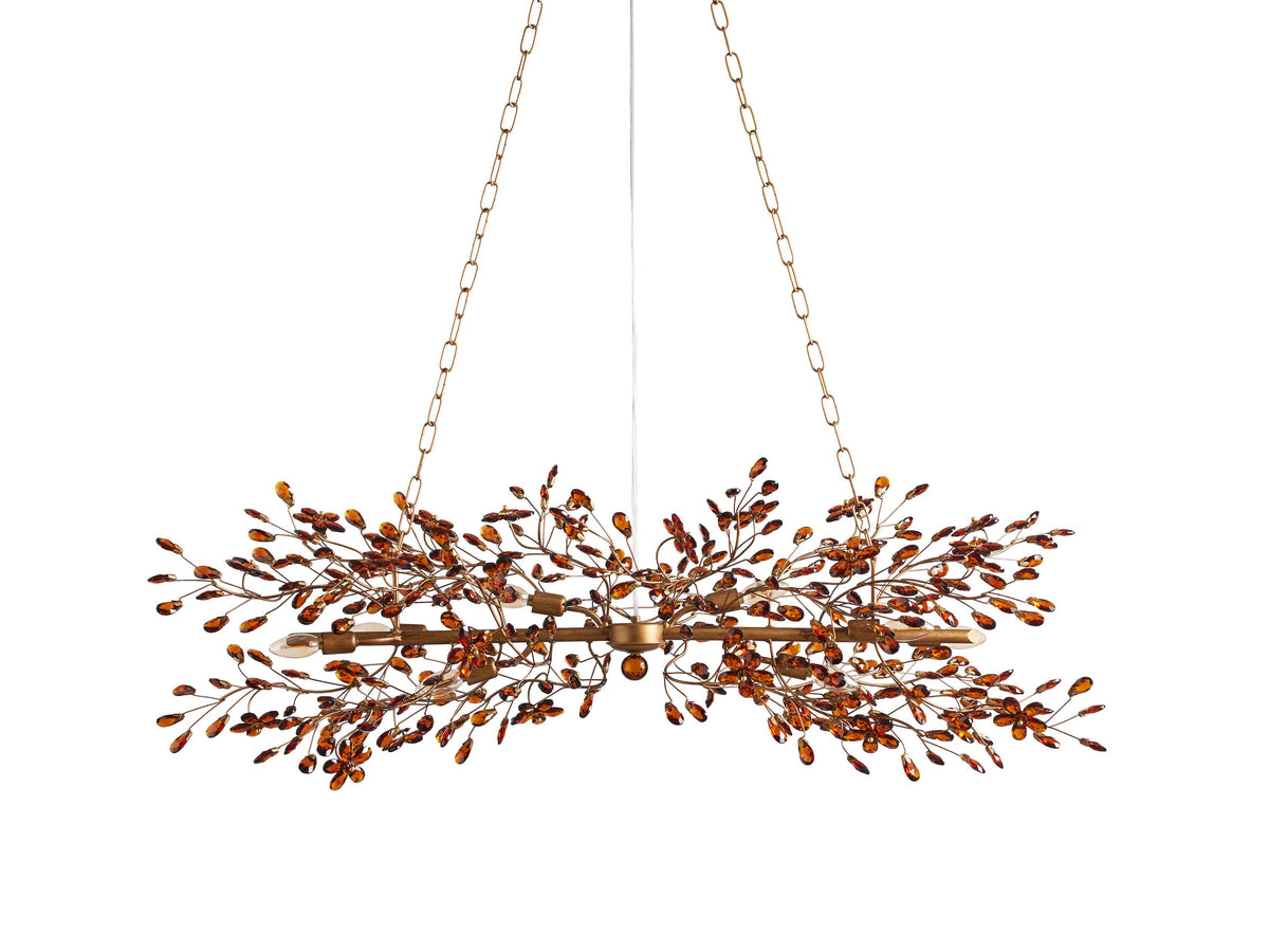 Fiore Delicate Petals Linear Chandelier