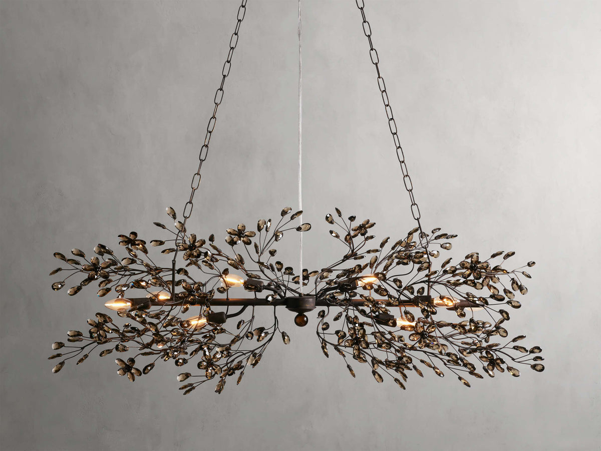 Fiore Delicate Petals Linear Chandelier