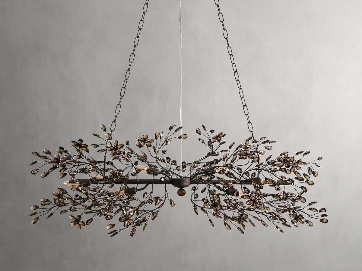Fiore Delicate Petals Linear Chandelier