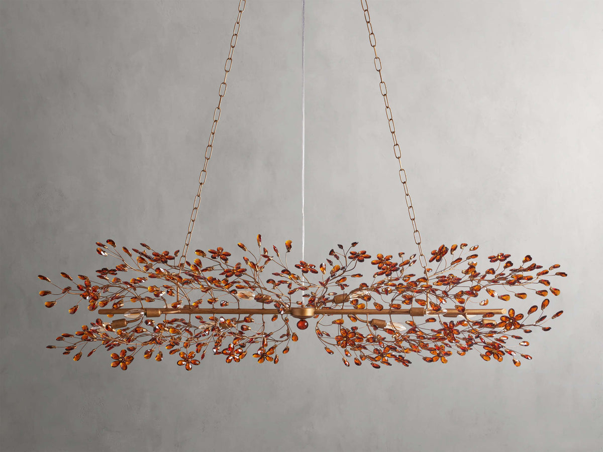 Fiore Delicate Petals Linear Chandelier
