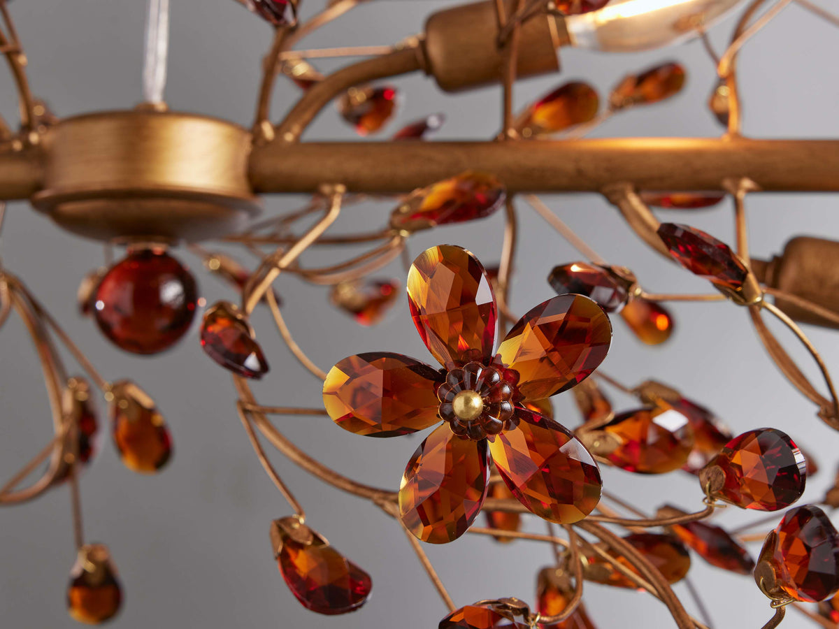 Fiore Delicate Petals Linear Chandelier