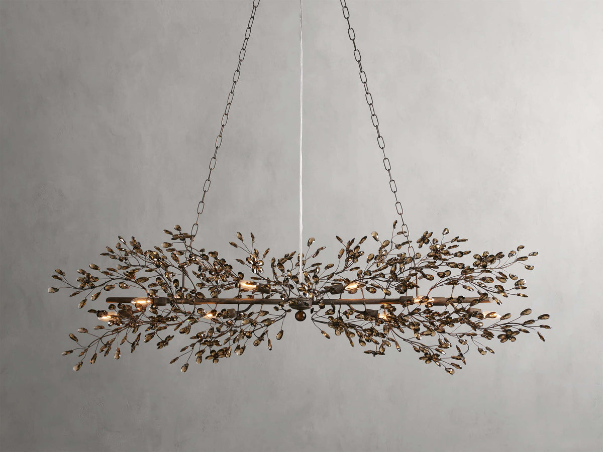 Fiore Delicate Petals Linear Chandelier