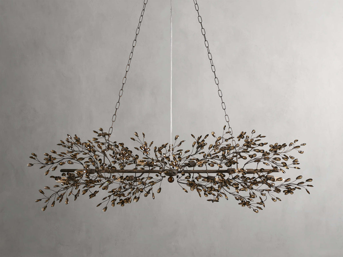 Fiore Delicate Petals Linear Chandelier