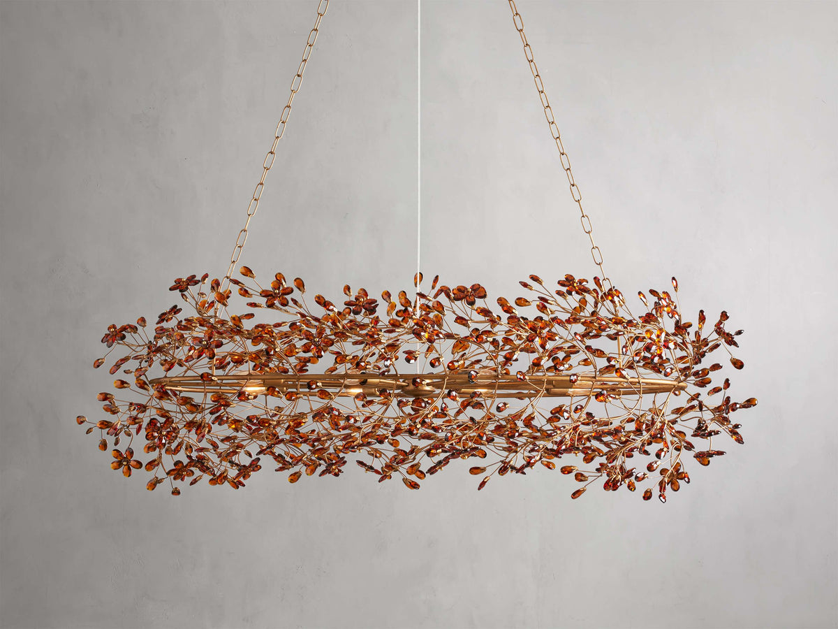 Fiore Delicate Petals Oval Chandelier