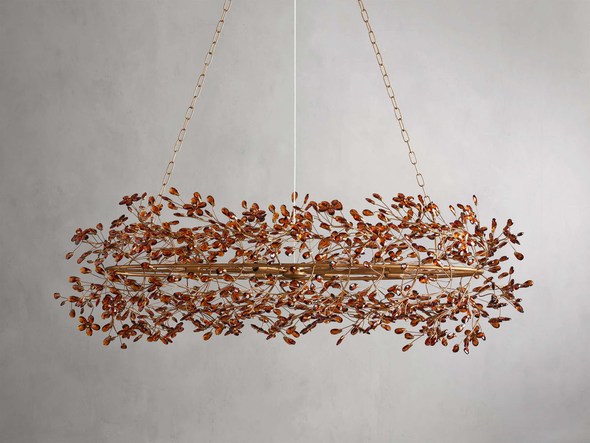 Fiore Delicate Petals Oval Chandelier