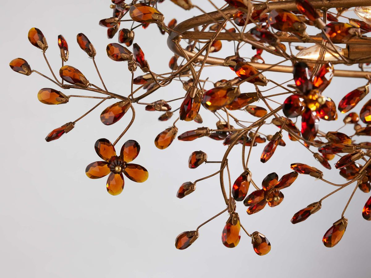 Fiore Delicate Petals Oval Chandelier
