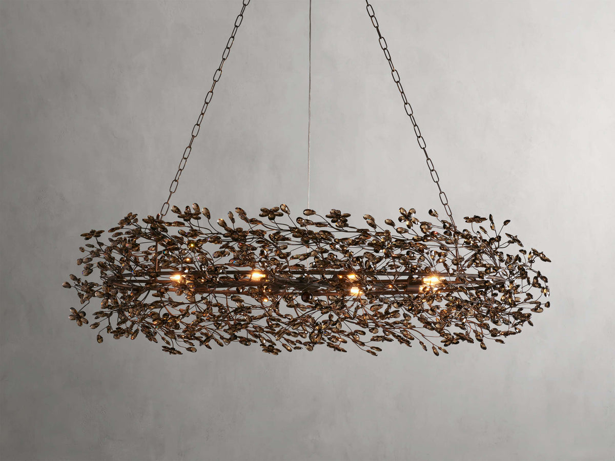 Fiore Delicate Petals Oval Chandelier