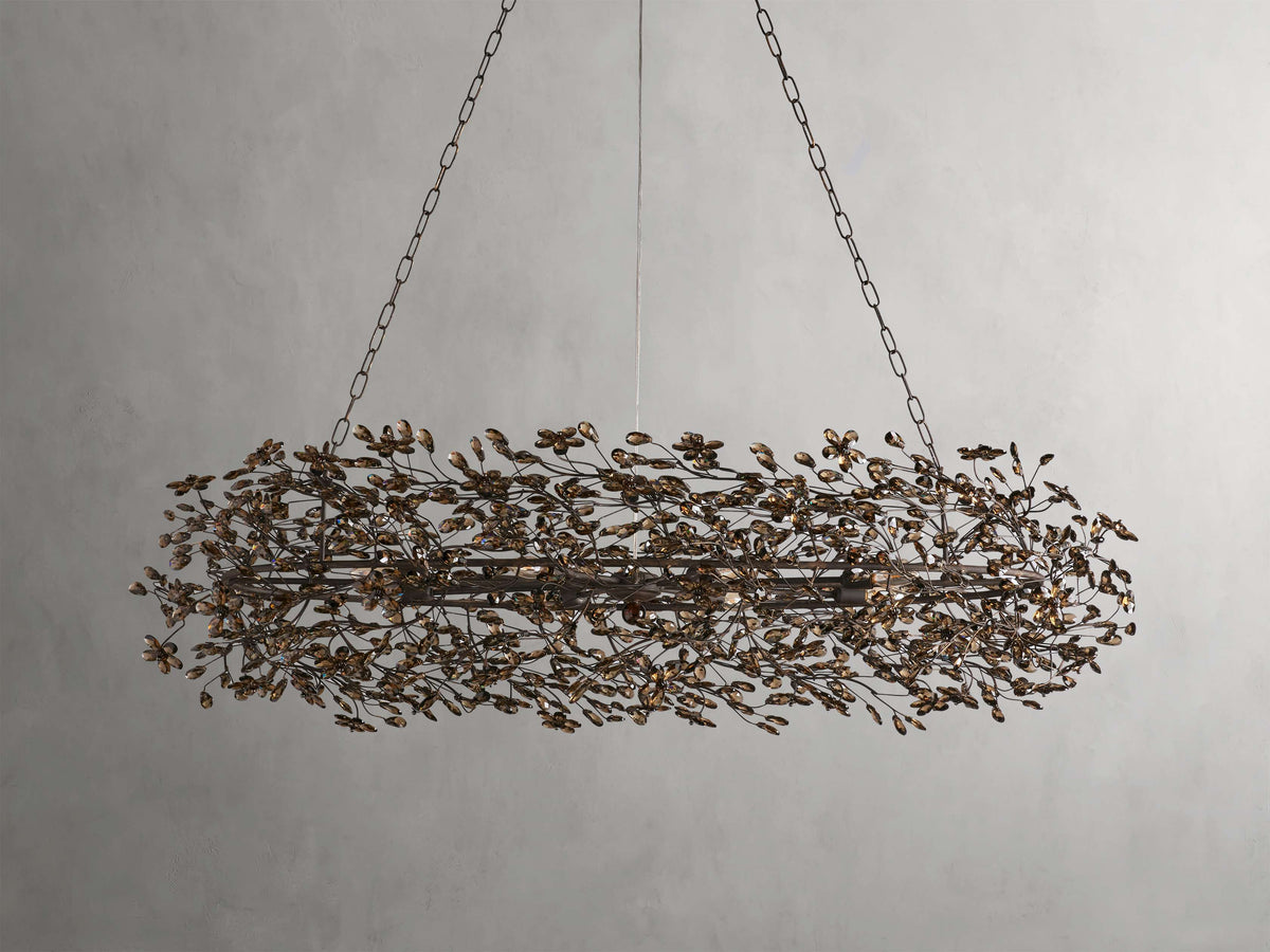 Fiore Delicate Petals Oval Chandelier