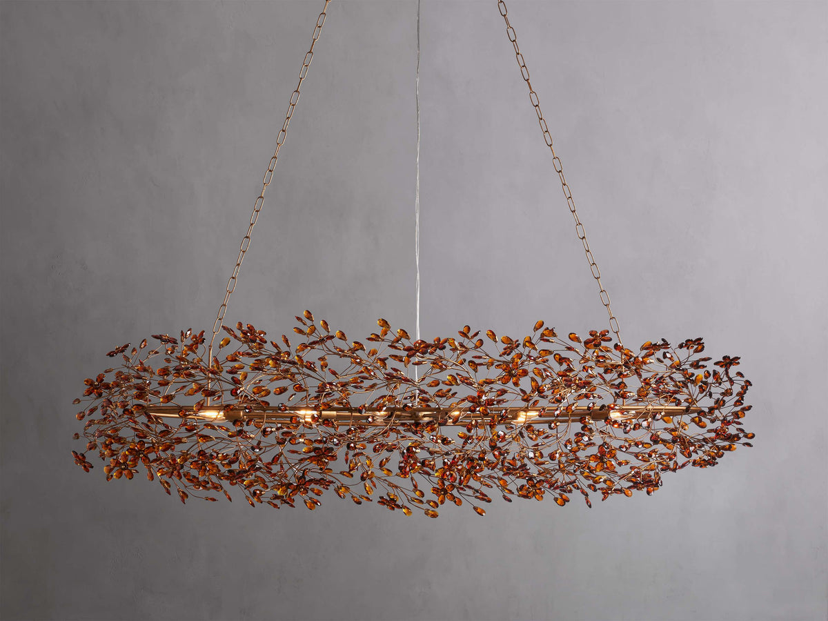Fiore Delicate Petals Oval Chandelier