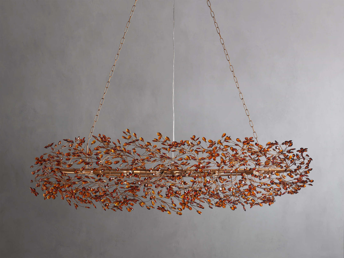Fiore Delicate Petals Oval Chandelier