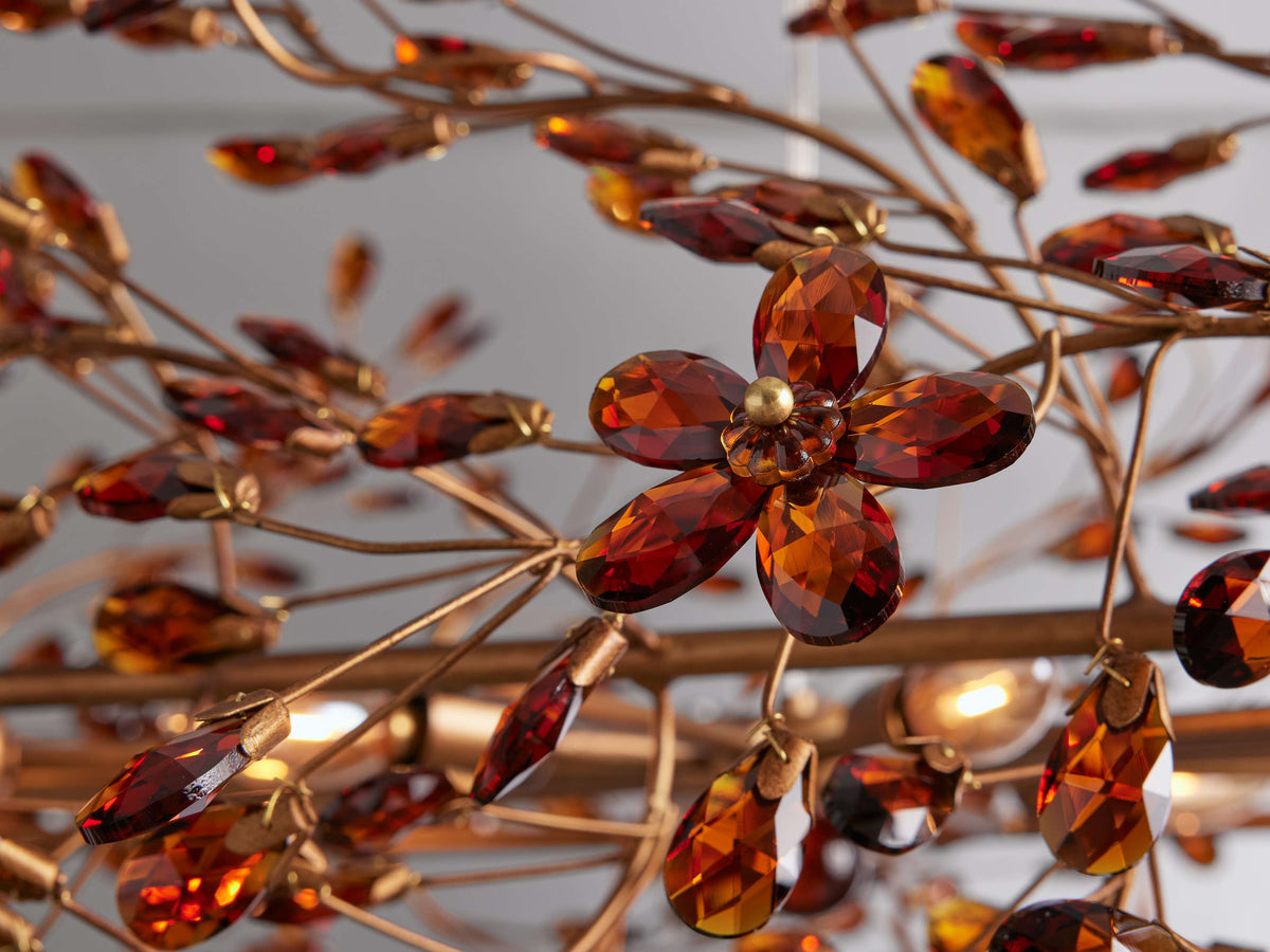 Fiore Delicate Petals Oval Chandelier