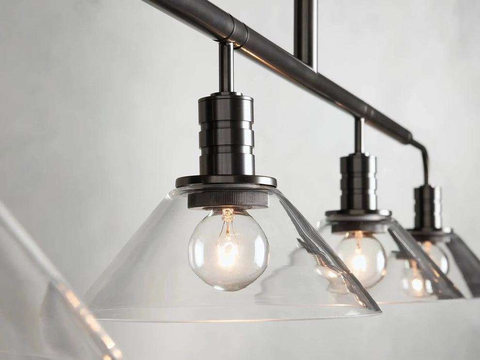 Theron Cone Cluster Linear Chandelier