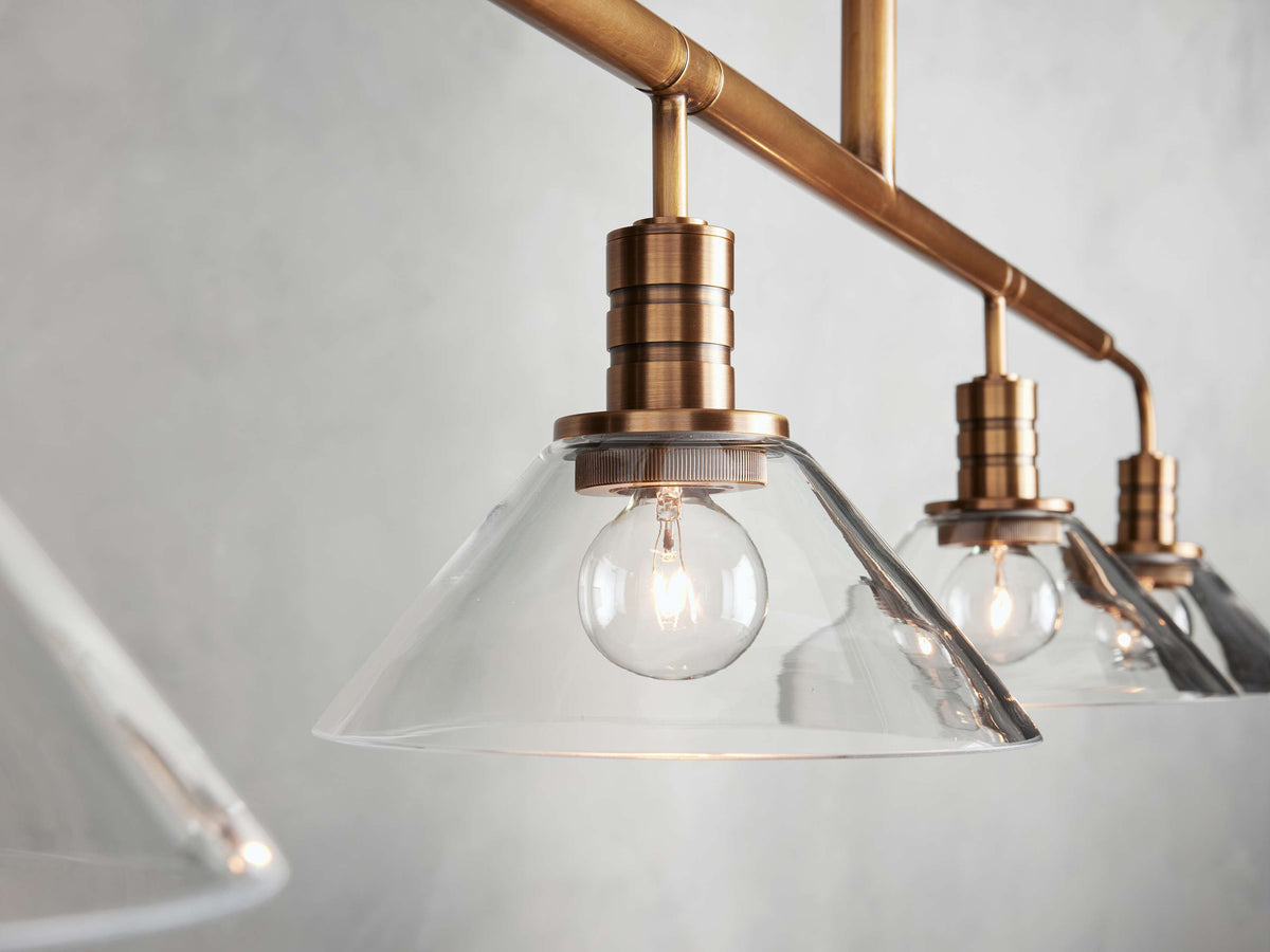 Theron Cone Cluster Linear Chandelier