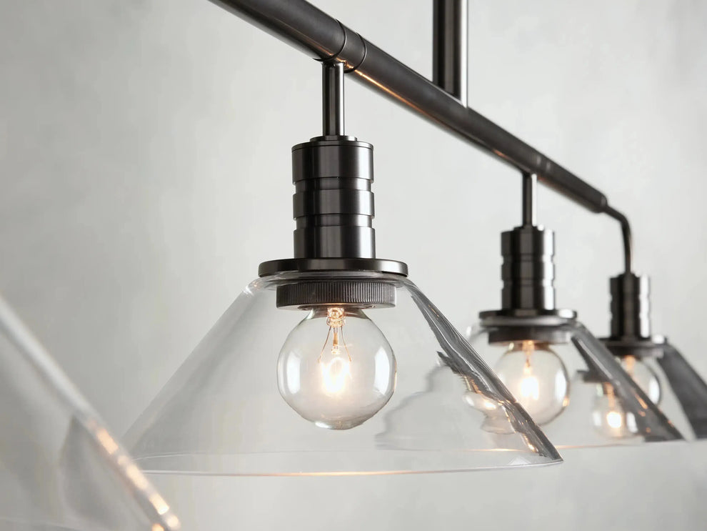 Theron Cone Cluster Linear Chandelier