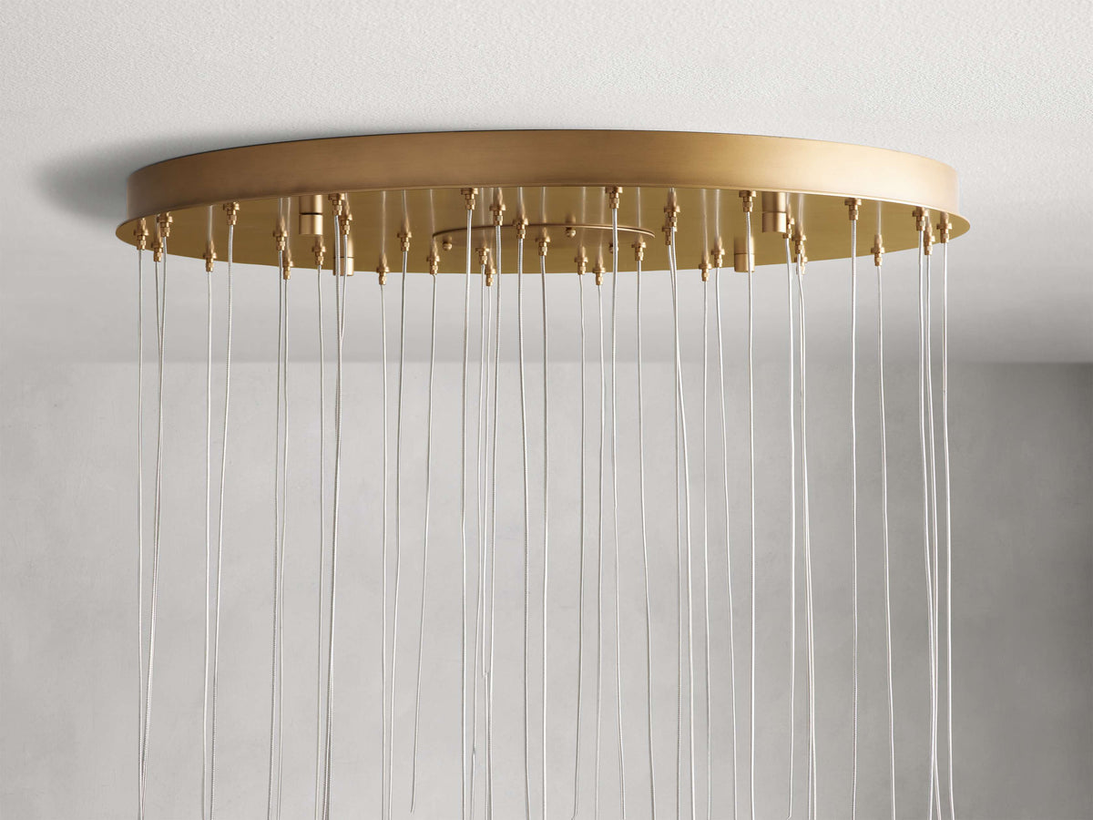 Arica Handcrafted Alabaster Round Chandelier