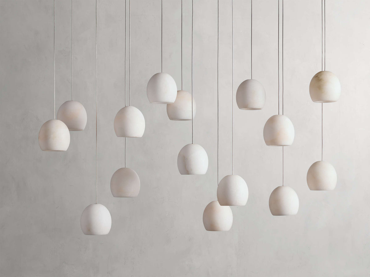 Arica Handcrafted Alabaster Linear Chandelier