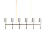Rhodes Midcentury Torch Linear Chandelier