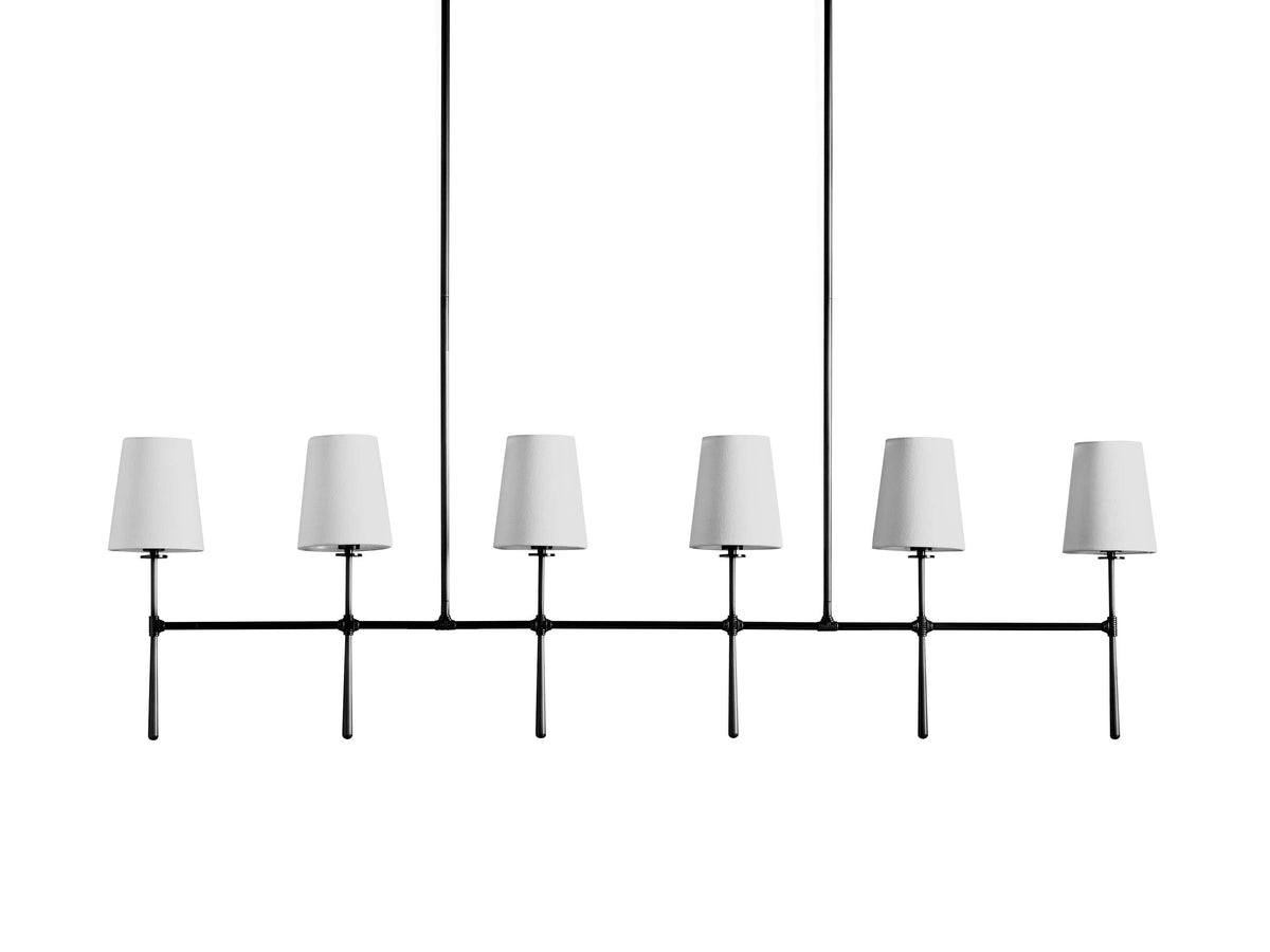 Rhodes Midcentury Torch Linear Chandelier