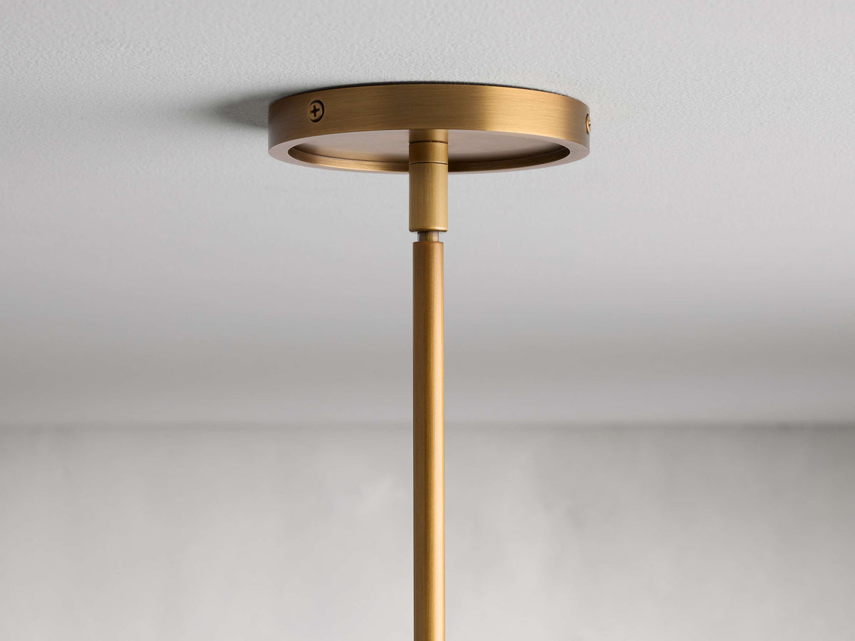Rhodes Midcentury Torch Two-Tier Chandelier