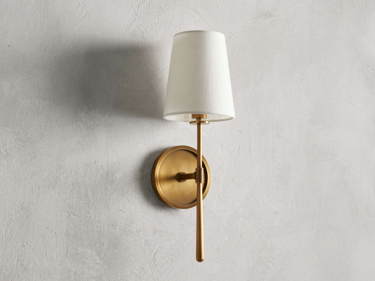 Rhodes Midcentury Torch Wall Sconce