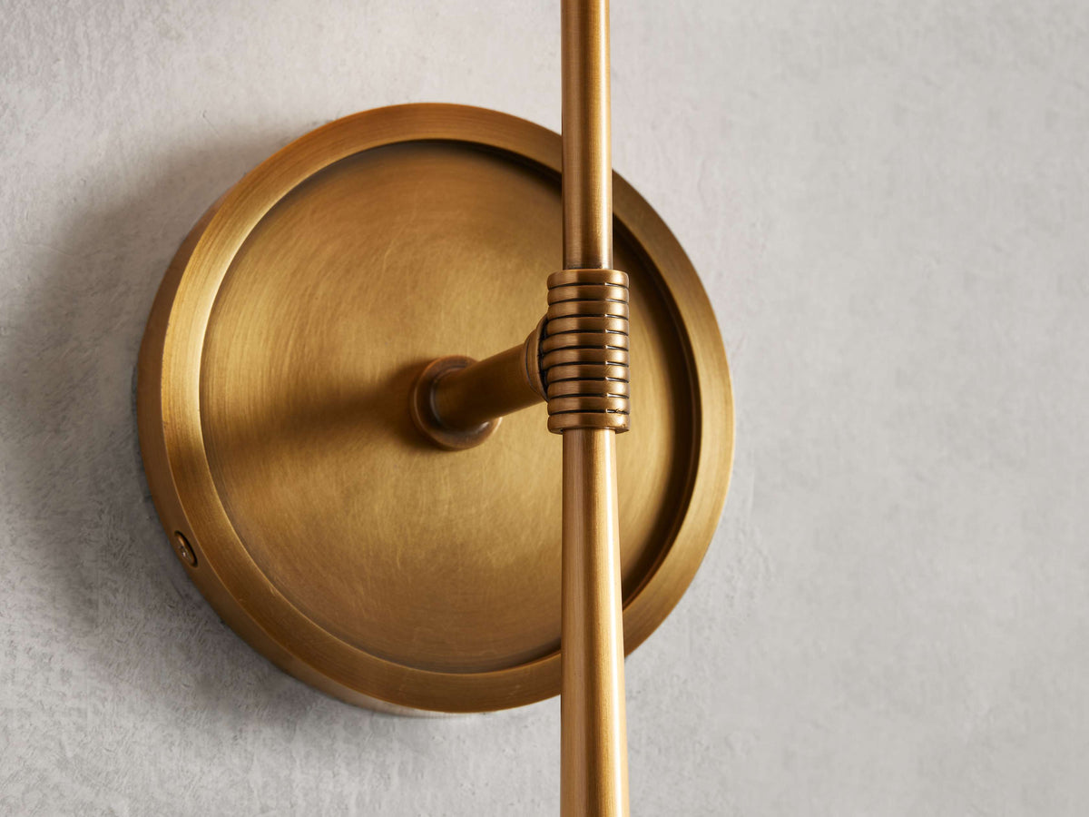 Rhodes Midcentury Torch Wall Sconce