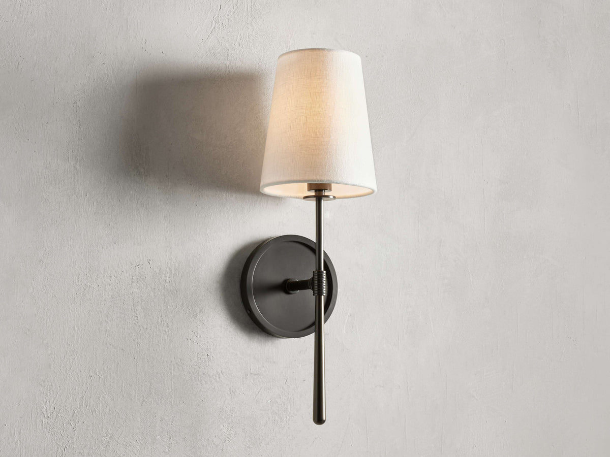 Rhodes Midcentury Torch Wall Sconce