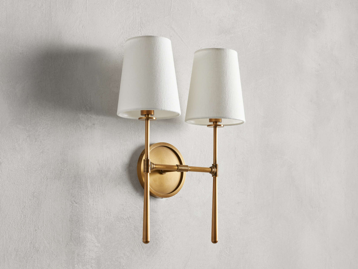 Rhodes Midcentury Torch Wall Sconce