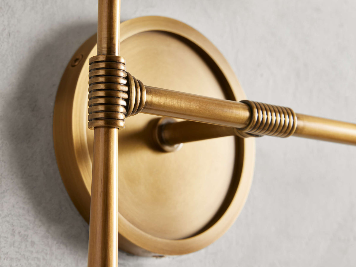 Rhodes Midcentury Torch Wall Sconce