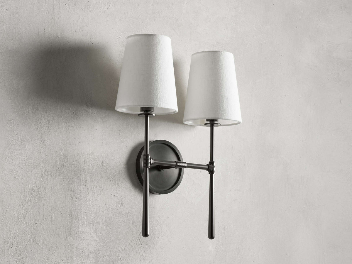 Rhodes Midcentury Torch Wall Sconce