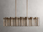 Delsie Reeded Glass Oval Chandelier