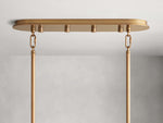 Delsie Vintage Glass Oval Chandelier