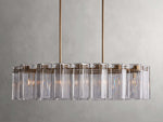 Delsie Vintage Glass Oval Chandelier