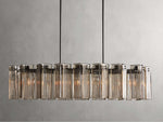 Delsie Reeded Glass Oval Chandelier