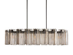 Delsie Vintage Glass Oval Chandelier