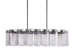 Delsie Vintage Glass Oval Chandelier