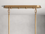 Delsie Reeded Glass Oval Chandelier