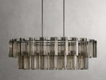 Delsie Vintage Glass Oval Chandelier
