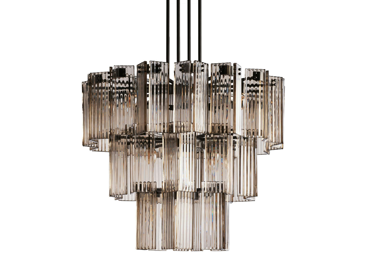 Delsie Vintage Glass Round Chandelier