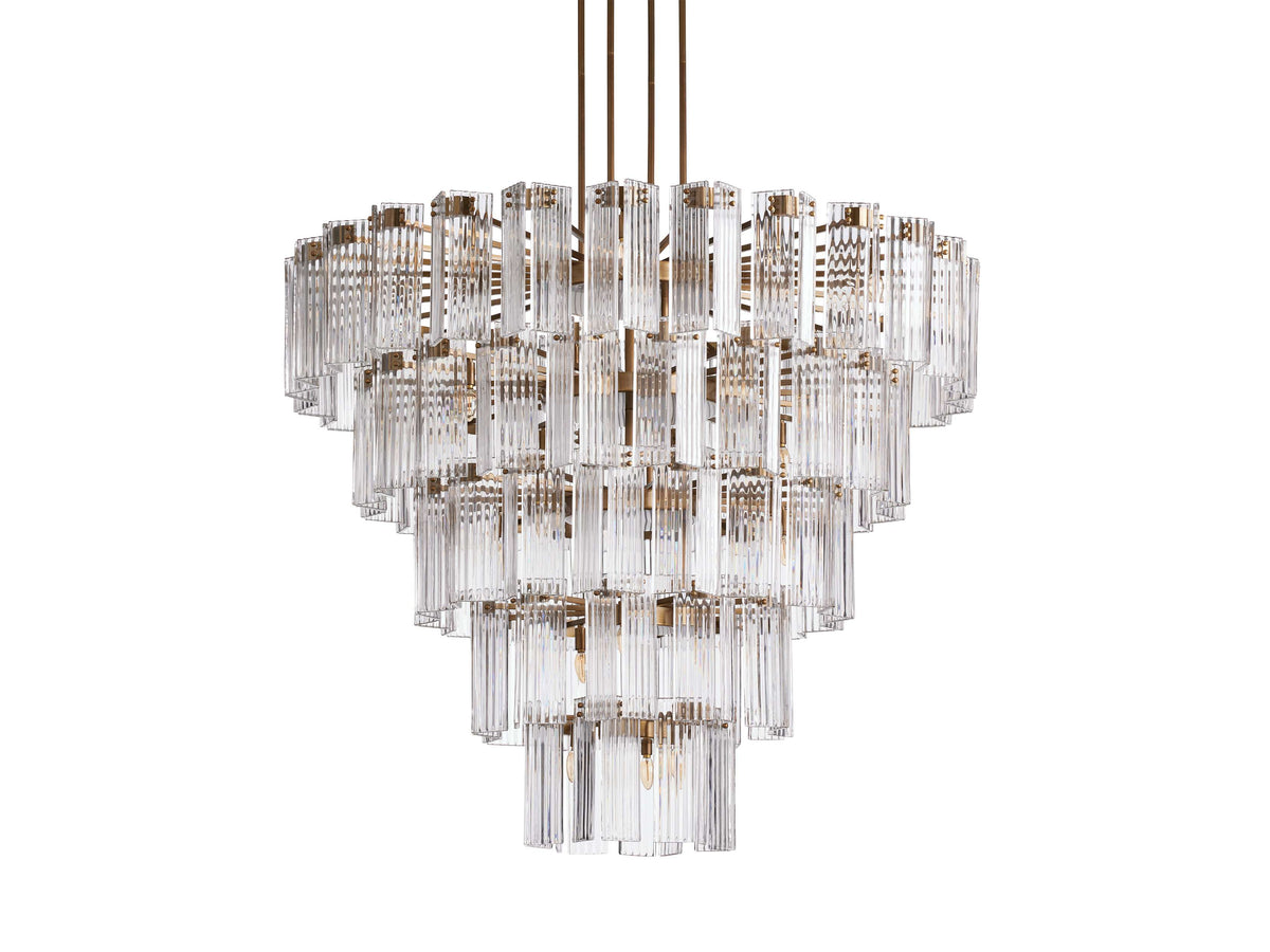 Delsie Vintage Glass Round Chandelier