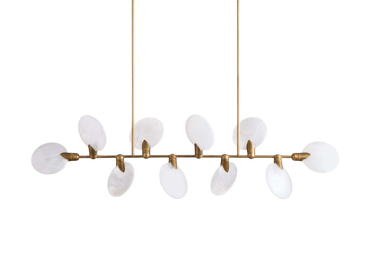 Lyla Foliated Vein Linear Chandelier