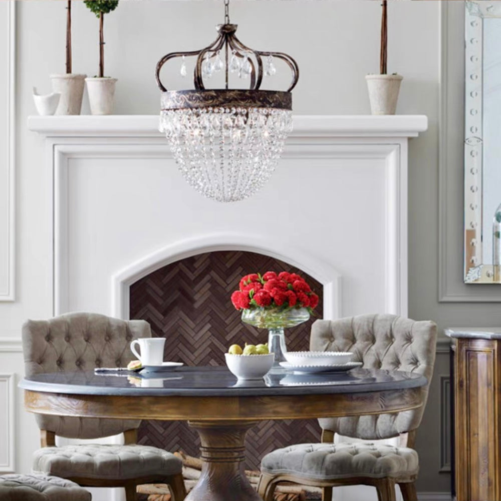 Fotini Patina Crown Chandelier