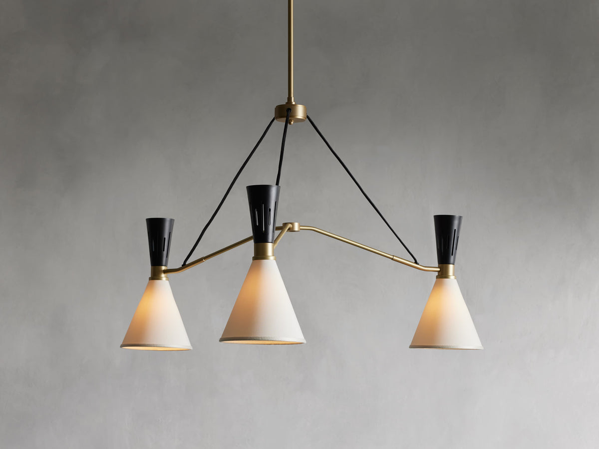 Ramsey Fabric Vintage Round Chandelier