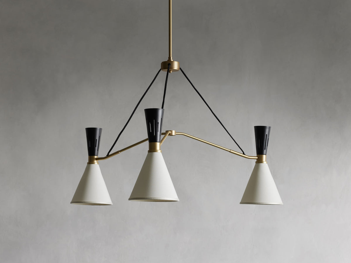 Ramsey Fabric Vintage Round Chandelier