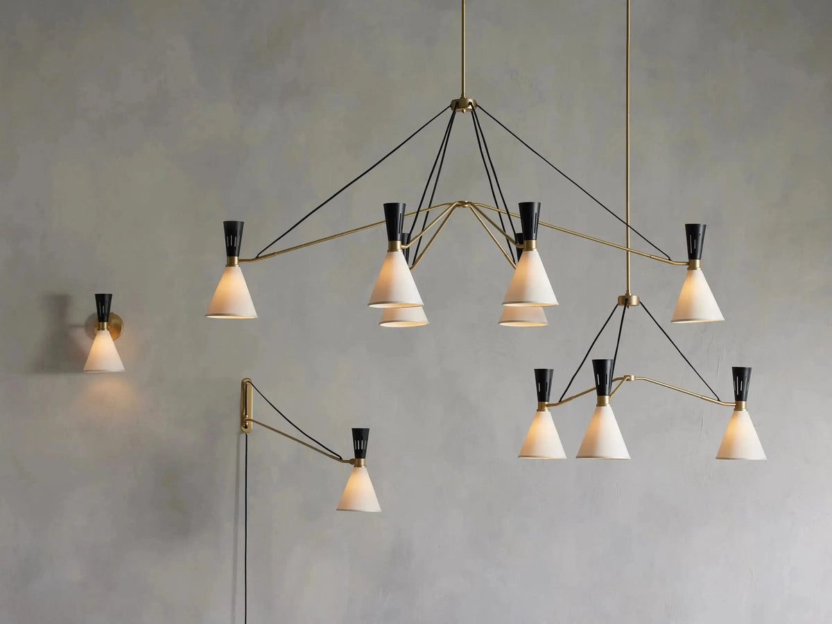 Ramsey Fabric Vintage Wall Light
