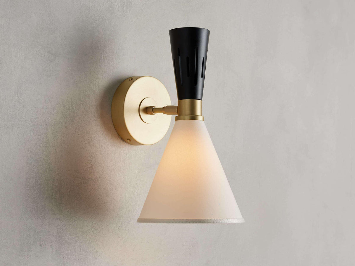 Ramsey Fabric Vintage Wall Light