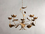 Ninfea Antiqued Leaves Chandelier