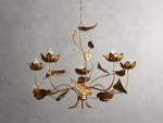 Ninfea Antiqued Leaves Chandelier