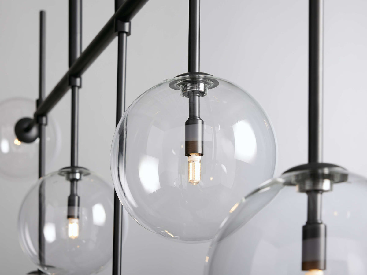 Roscoe Handblown Globe Linear Chandelier