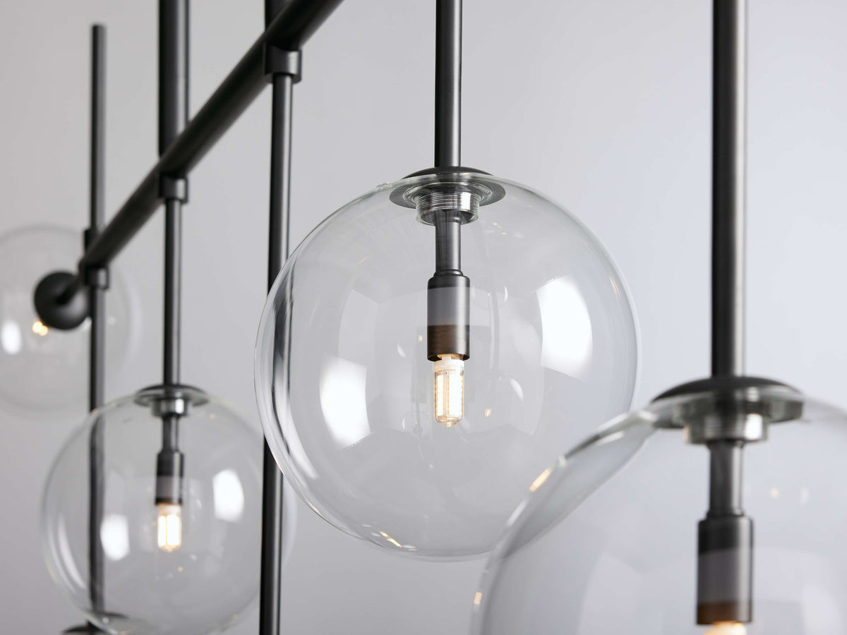 Roscoe Handblown Globe Linear Chandelier