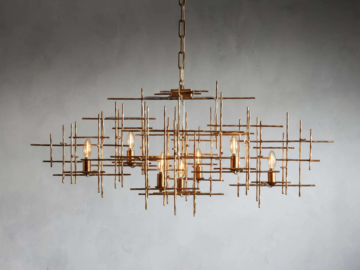 Fritz Handcrafted Vintage Linear Chandelier